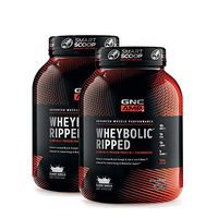 GNC AMP Wheybolic Ripped Whey Protein Powder - Classic Vanilla, Twin Pack, 22 Servings Each, 40 Grams of Protein