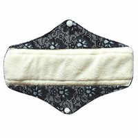 10" Regular Bamboo Mama Cloth/ Menstrual Pads/ Reusable Sanitary Pads (Black lace)