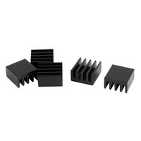 uxcell 5 x Black 8.8mmx8.8mmx5mm Square Aluminium Heatsink Cooling Cooler Fin