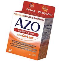Bladder Control with Go-Less Daily Supplement | Helps Reduce Occasional Urgency* | Helps Reduce Occasional Leakage Due to Laughing, Sneezing and Exercise | 54 Count Capsules (New Version)