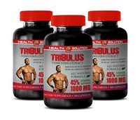 Muscle Growth Supplements for Men - TRIBULUS TERRESTRIS 1000MG - 45% STEROIDAL SAPONINS - tribulus terrestris Seeds - 3 Bottles (300 Capsules)