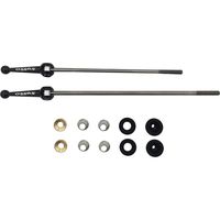 Bicycle Titanium Alloy Skewers Ultralight Quick Release Lever for MTB Road Bike 1 Pair (Black)