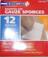 Assorted Size Gauze Sponges By Rapid Care