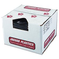 Jaguar Plastics R4347HH Repro Low-Density Can Liners, 2 Mil, 43 x 47, Black (Case of 100)