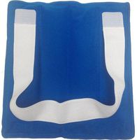 Therapist’s Choice® Soft to The Touch Felt Covered Cold Pack with repositionable Hook-and-Loop Fastener Positioning Strap, Large 13"x12" (1 Cold Pack)
