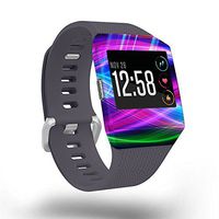 MightySkins Skin Compatible With Fitbit Ionic - Light Waves | Protective, Durable, and Unique Vinyl Decal wrap cover | Easy To Apply, Remove, and Change Styles | Made in the USA