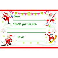 Winter Sports Santa - Kid's Christmas Thank You Postcards (20)