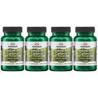 Swanson Indole-3-Carbinol with Resveratrol 200 Milligrams 60 Capsules 4 Pack
