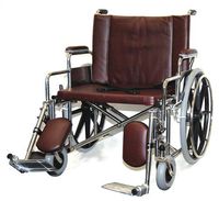 MRI Bariatric Wheelchair 26" - Burgundy
