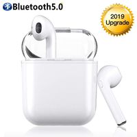 Bluetooth Earbuds, White Wireless Earbuds with 3000mAh Charging Case HandsFree Noise Cancelling Headset 24H Playtime in-Ear Bluetooth Headset IPX7 Waterproof True Wireless Earbuds