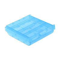 uxcell Battery Storage Case Holder Blue 4AA or 4AAA Battery Capacity
