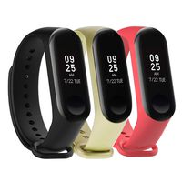 Tkasing Band for Xiaomi 3/Xiaomi 4 Smartwatch Wristbands Replacement Accessaries Straps Bracelets for Mi3/Mi4 (Not for Mi1/2) (Black/Champagne Gold/Red)