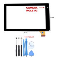 GR Touch Screen Digitizer Panel for RCA RCT6873W42KC RCT6873W42 Voyager 7 inch Tablet PC (Model 2, Black)