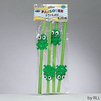Set of 4 Passover Frog-shaped Straws