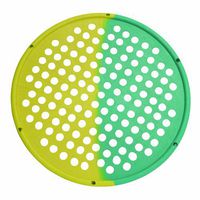 Cando 10-0857 Yellow/Green Multi Resistance Web Hand Therapy Device, 14" Diameter Latex, X-Light/Medium Resistance