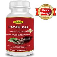 Fat-B-Less Extreme Weight Loss Diet Pills for Men and Women – All Natural Supports Appetite Suppression,Boosts Metabolism & Energy Levels, Contains Green Tea, Green Coffee Bean Raspberry Ketone
