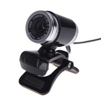Docooler USB 2.0 12 Megapixel HD Camera Web Cam with MIC Clip-on 360 Degree Black