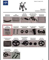 Shoulder Bolt Set for Folding Mechanism - fits Medline MDS86800XW Rollator