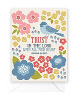 Happy Blue Birds Note Cards - with scripture