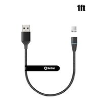 NetDot Gen12 USB-C Magnetic Fast Charging Data Transfer Cable Compatible with Type-c Device(1ft/1 Pack Black)