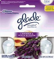 Glade Plugins Scented Oil Each Sale Is 1 Pack of 2 Refills Lavender & Peach Blossom