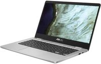 Asus C423NA Chromebook 14" Full HD FHD(1920x1080) laptop (Intel Dual Core Celeron Processor N3350, 4GB DDR4 RAM, 32GB eMMC) Webcam, WiFi, Bluetooth, Type-C, Google Chrome OS - Silver (Renewed)