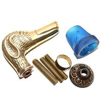 Beautifull Brass Dog Handle Walking Cane Gentlemen's Wooden Walking Stick