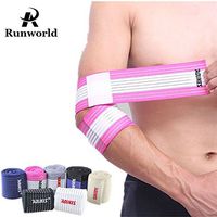 Runworld (1 Pair) Arm & Elbow Brace Compression Bandage Wraps Sleeve for Men Women Tennis Elbow, Golfers Elbow, Tendonitis, Arthritis, Weightlifting, Joint Pain Relief, Injury Recovery (Rose/White)