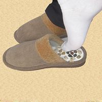 Pebble massage shoes fitness foot massage shoes health shoes acupuncture massage slippers , gray , 40-41
