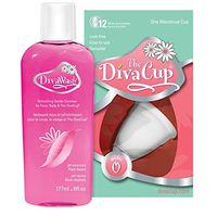 DivaCup Model 0 Menstrual Cup Starter Kit
