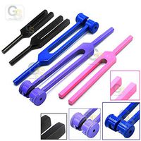 G.S Portable 5 Pcs Standard Musical Violin Tuning Fork Set 128hz 256hz 512hz 1024hz 2048hz (Purple, Pink, Black and Blue) Best Quality
