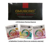 (10) Pack Omuboro Precious Essence Improve Sexual Desire Extra Plessure Improve Erection Quality + Free (4) Box BetterMan Anion Condom