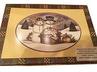 Laurie Korsgaden Watercolor Stationary Set Country Winter Snowman