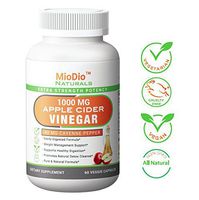 MioDio Naturals 1000 MG Apple Cider Vinegar Veggie Capsules - Extra Strength - Weight Loss, Digestion & Detox Support - Natural Formula - Vegan - Non-GMO - Contains The Mother