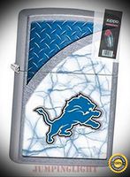 29361 Detroit Lions NFL Street Chrome Finish Lighter with Flint Pack - Premium Lighter Fluid (Comes Unfilled) - Made in USA!