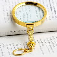 Ultra-Clear Reading Magnifying Glass 80MM Handheld Flower Handle Elderly Reading Glasses