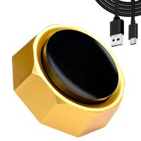 RIBOSY USB Sound Button - Make Your Own Button by Uploading Audio Files - Support 100+ Recordings - Top Recordable Quality Playback (USB Cable+Battery Included)(Updated Version)
