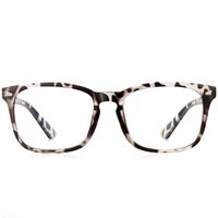 Blue Light Blocking Glasses 2pack Square Computer Glasses Women/Men, Nerd Reading Gaming Glasses Non Prescription (bean Flower)