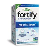 Nature’s Way Fortify Mood & Stress Daily Probiotic, Ashwagandha, 5 Billion Live Probiotics, 30 Count