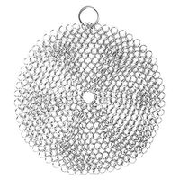 UPKOCH Cast Iron Cleaner Stainless Steel Chain Chainmail Scrubber Cast Iron Skillet Anti-rust Chain Cleaner for Cast Iron Pans