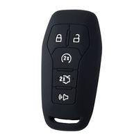 XUHANG Sillicone key Skin Cover for Ford FUSION MUSTANG F150 LINCOLN MKZ MKC MKX Keyless Entry Smart Remote black
