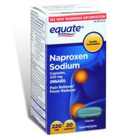 Equate - Naproxen Sodium 220 mg, 20 Liquid Softgels