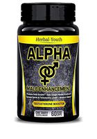 Natural Alpha Male Supplement Pills - Enlargement Booster Increases Energy, Mood & Endurance - Most Potent & Powerful Male Performance Supplement 60 Vegetable Cellulose Capsules