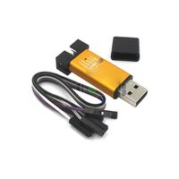 DEVMO 2PCS ST-Link V2 Mini Metal Shell STM8 STM32 Emulator Downloader Programming Unit M267