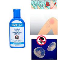 1 SafeSea Jellyfish Sting Protection Cream Sea Lice Lotion Prevention Waterproof