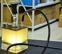LED Hookah Hookah One Hose Big Smoke Acrylic Hookah,Yellow