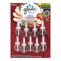 Glade PlugIns Scented Oil Refill, Essential Oil Infused Wall Plug in, 6.39 fl. oz, 9 ct. (Apple Cinnamon)