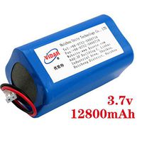 Rechargeable Lithium Ion Battery Pack - VIDAR 3.7V 12800mAh High Capacity Li-ion Battery Pack with JST PH2.54/2P Plug-in(Customizable) for Electronics,Toys,Lighting,Equipment