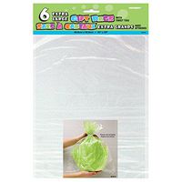 Large Clear Cellophane Bags, 6ct, Clear, 1 Pack