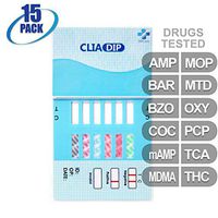 MiCare [15pk] - 12-Panel Urine Drug Test Card (AMP/BAR/BZO/COC/mAMP/MDMA/MOP/MTD/OXY/PCP/TCA/THC) #MI-WDOA-7125